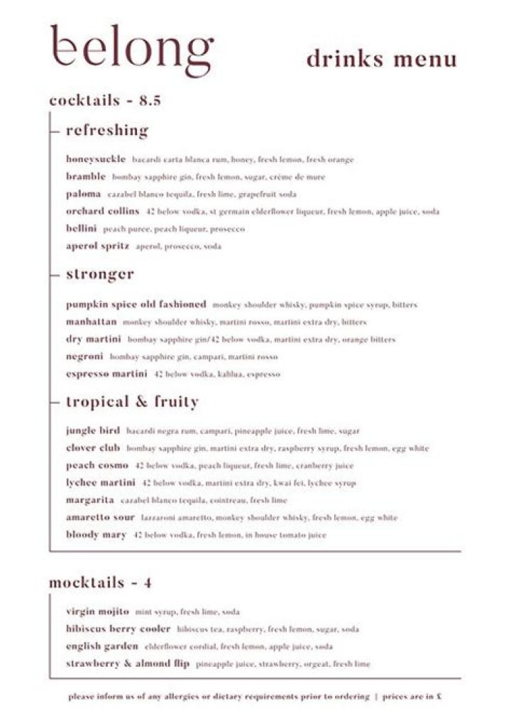 Belong Drinks