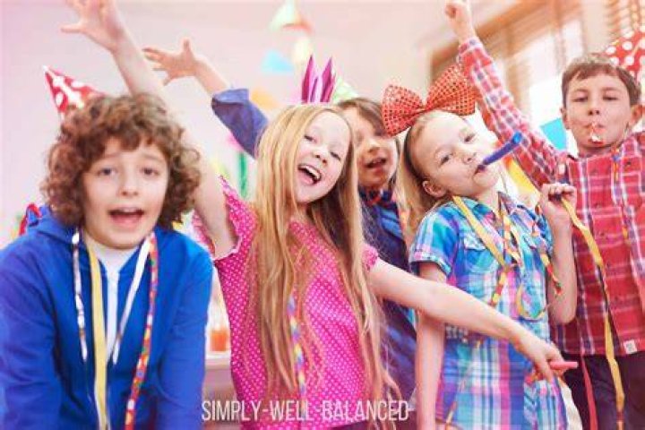 Child at Party and School