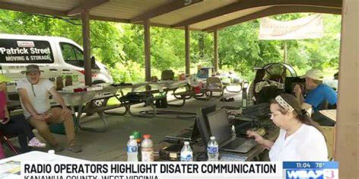 Crane Disaster Radio Policeman