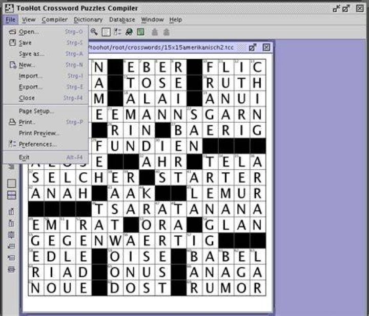 Himself - Crossword Puzzle Editor (segment 