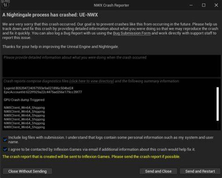 How to Fix Nightingale Crashing Error?