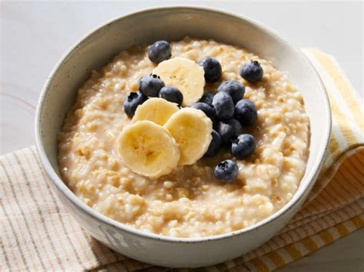 Oats and flour in a food processor.