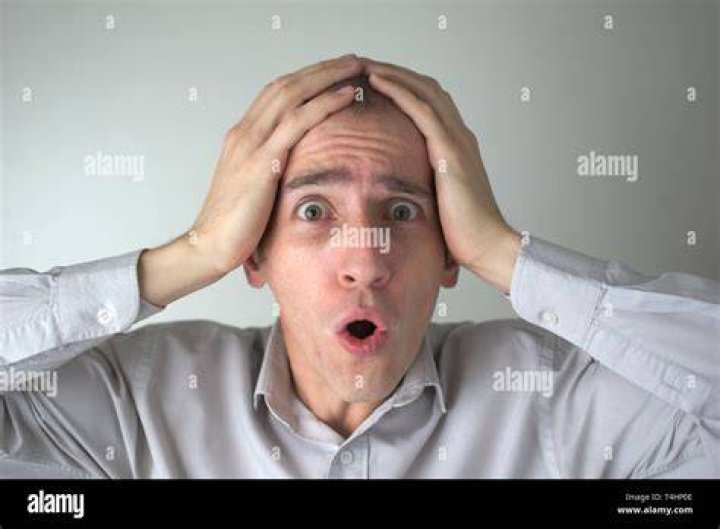 Panicked Man