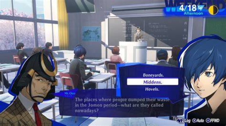Persona 3 Reload Classroom Question and Answers