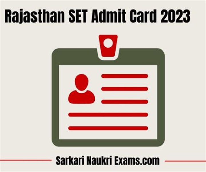 Rajasthan SET Admit Card 2023 : अभी अभी हुआ जारी, करें डाउनलोड
