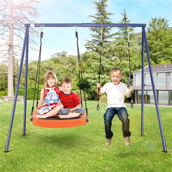 Swing kid and soccer kid