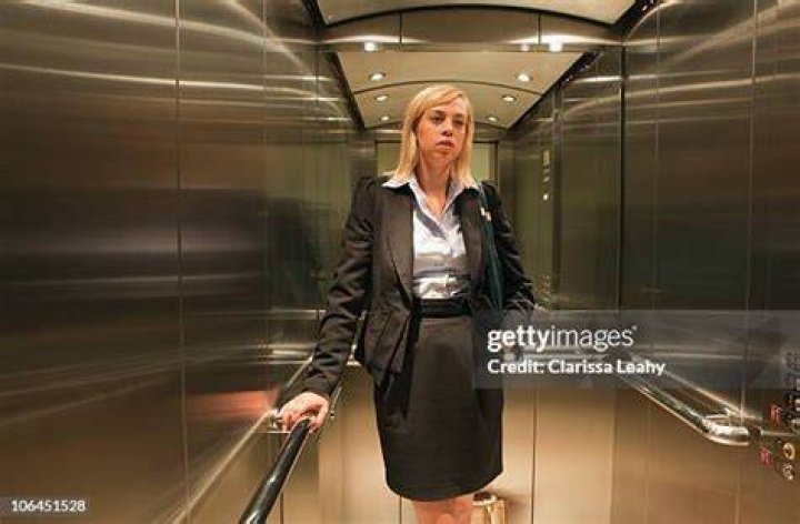 Woman in Elevator