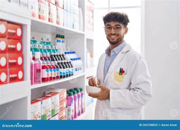 Young Man in Pharmacy